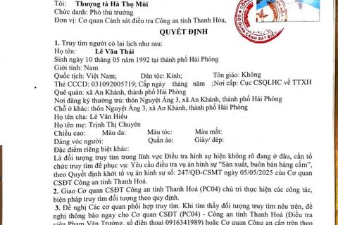 Quyết định truy tìm người số 16461/QĐ-CSMT ngày 12/10/2025 của Cơ quan CSĐT 58win apk tỉnh game 58win