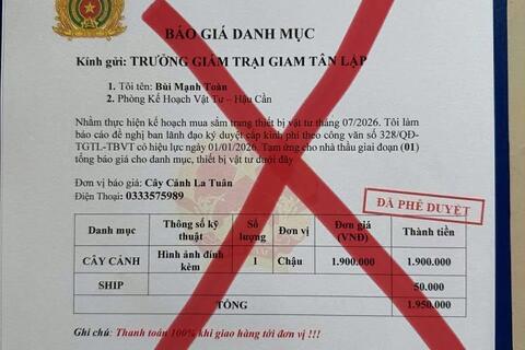 Cảnh báo thủ đoạn giả mạo các Trại giam, Trại tạm giam để 58win.com
